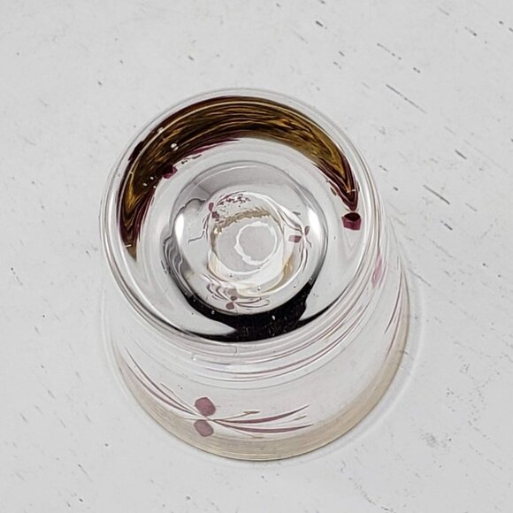 Mid Century Modern Atomic Shot Glass Toothpick Holder Vintage Retro Flowers - Picture 6 of 8